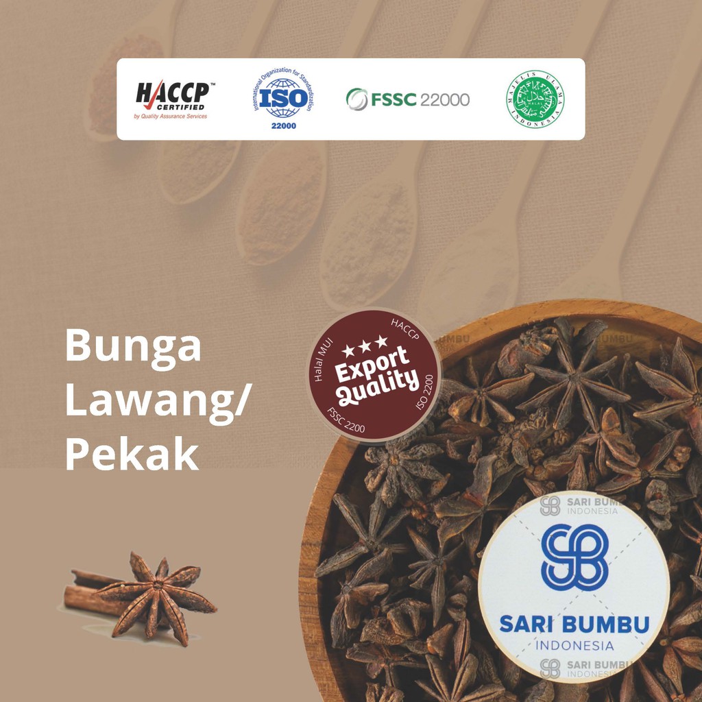 Bumbu Masak Rempah Organik Bunga Lawang Pekak Utuh Staranise Whole Shopee Indonesia