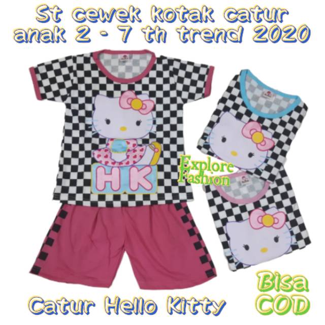 Baju Catur Hello Kitty BAJUKU Baju Catur Hello Kitty BAJUKU