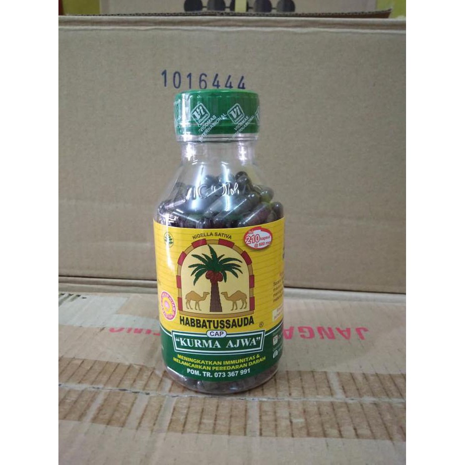 

Kurma Ajwa habbatusaudah cap kurma ajwa 210 kps