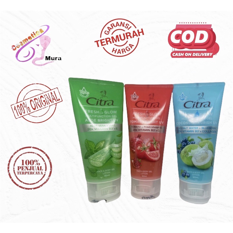 LENGKAP // CITRA FRESH GLOW MULTIFUNTION GEL / CITRA TOMATO GEL / CITRA ALOEVERA GEL