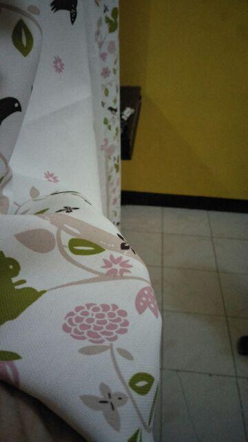 Gorden Blackout Blazer Burung Jendela Pintu Tirai Minimalis 12 Smokring 140 X 200