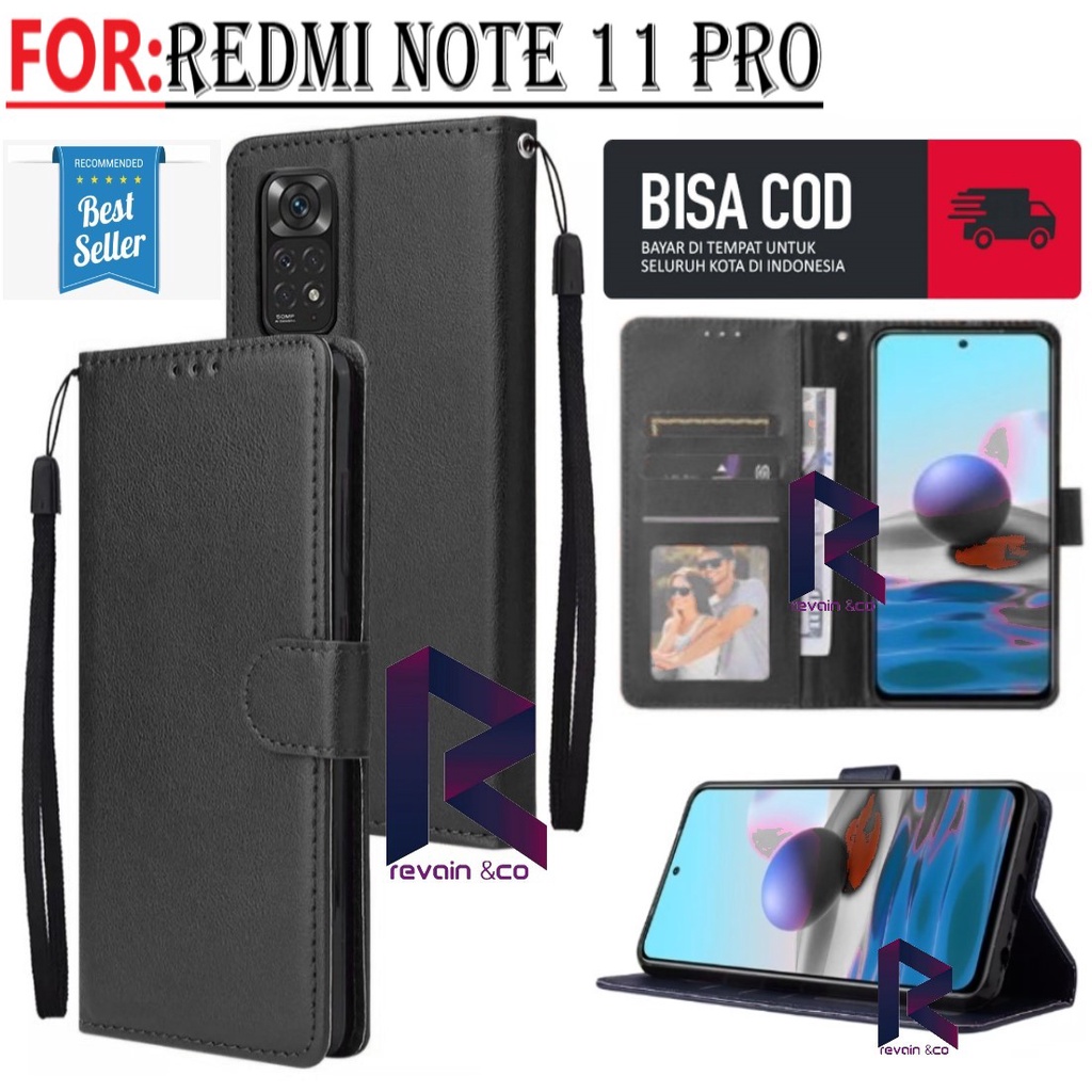 FLIP COVER XIAOMI REDMI NOTE 11 PRO CASING FLIP WALLET LEATHER KULIT PREMIUM SARUNG BUKA TUTUP FLIP CASE XIAOMI REDMI NOTE 11 PRO