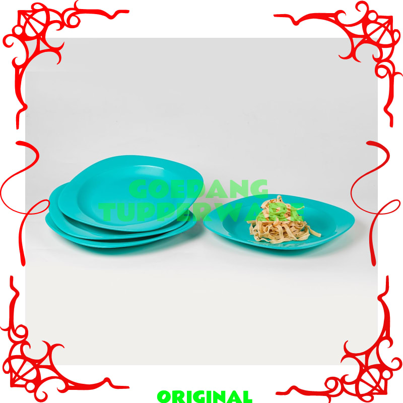 Piring Makan Tupperware Original-Set Piring Saji Tupperware Original 4pc-Piring Melamin