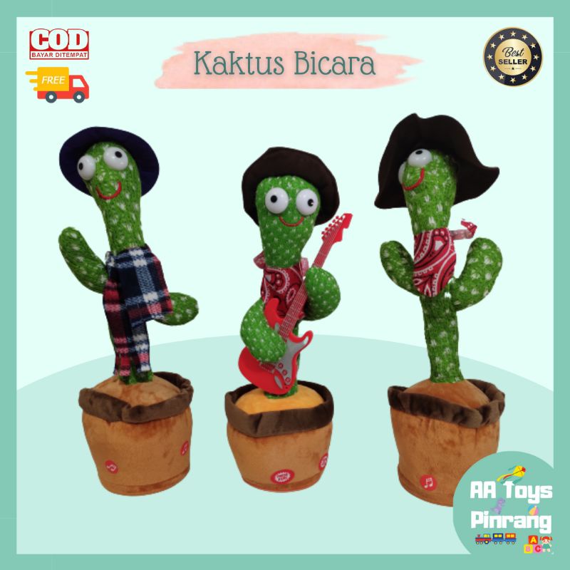 MAINAN ANAK KAKTUS GOYANG KAKTUS MENIRUKAN SUARA