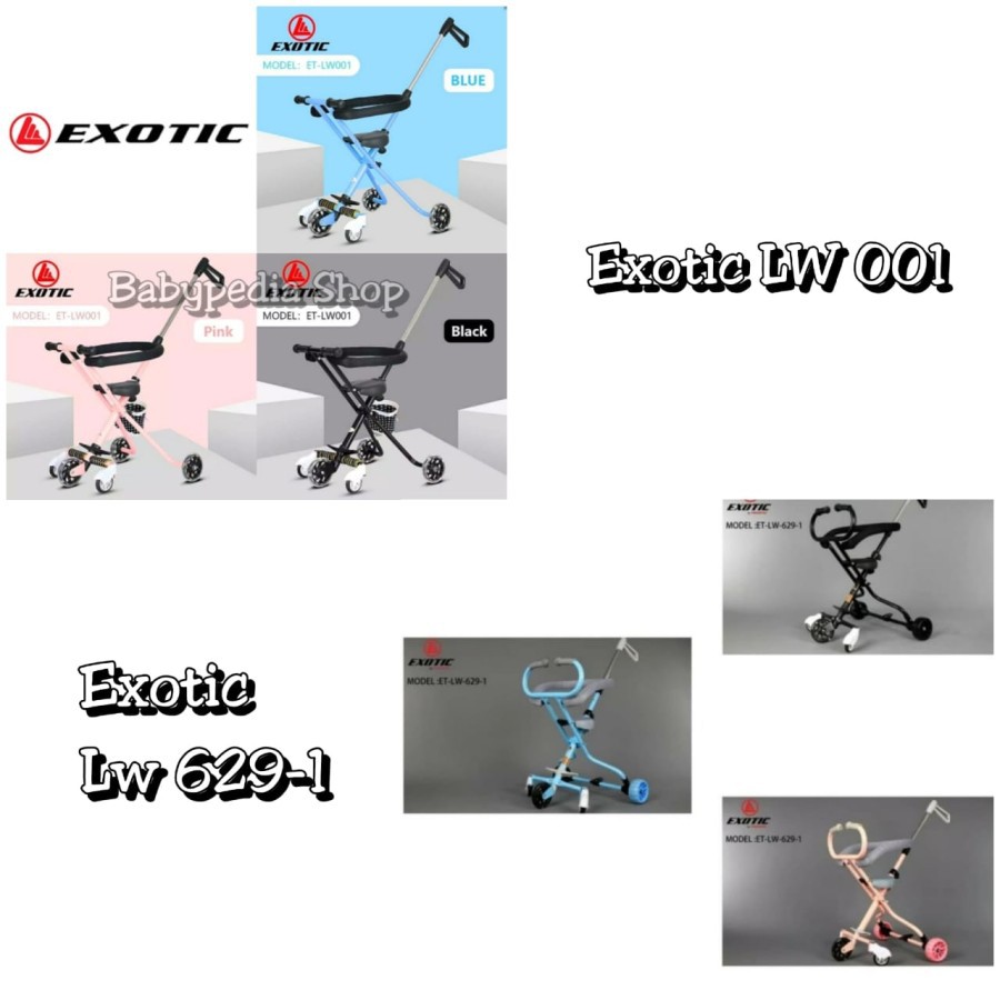 Exotic Magic Stroller LW 001 / LW 629-1 / LW 101 / LW 105 / LW 201 Kereta Sepeda Dorong Bayi
