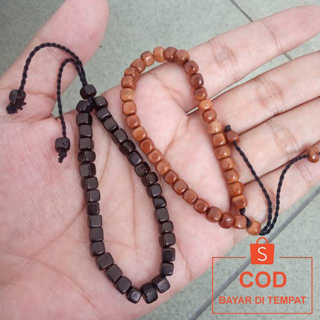 ✅COD Gelang Tasbih Kayu Kesehatan 33 Butir Kaukah Koka Kaokah Kokka Dadu Couple Pria Wanita Asli Original