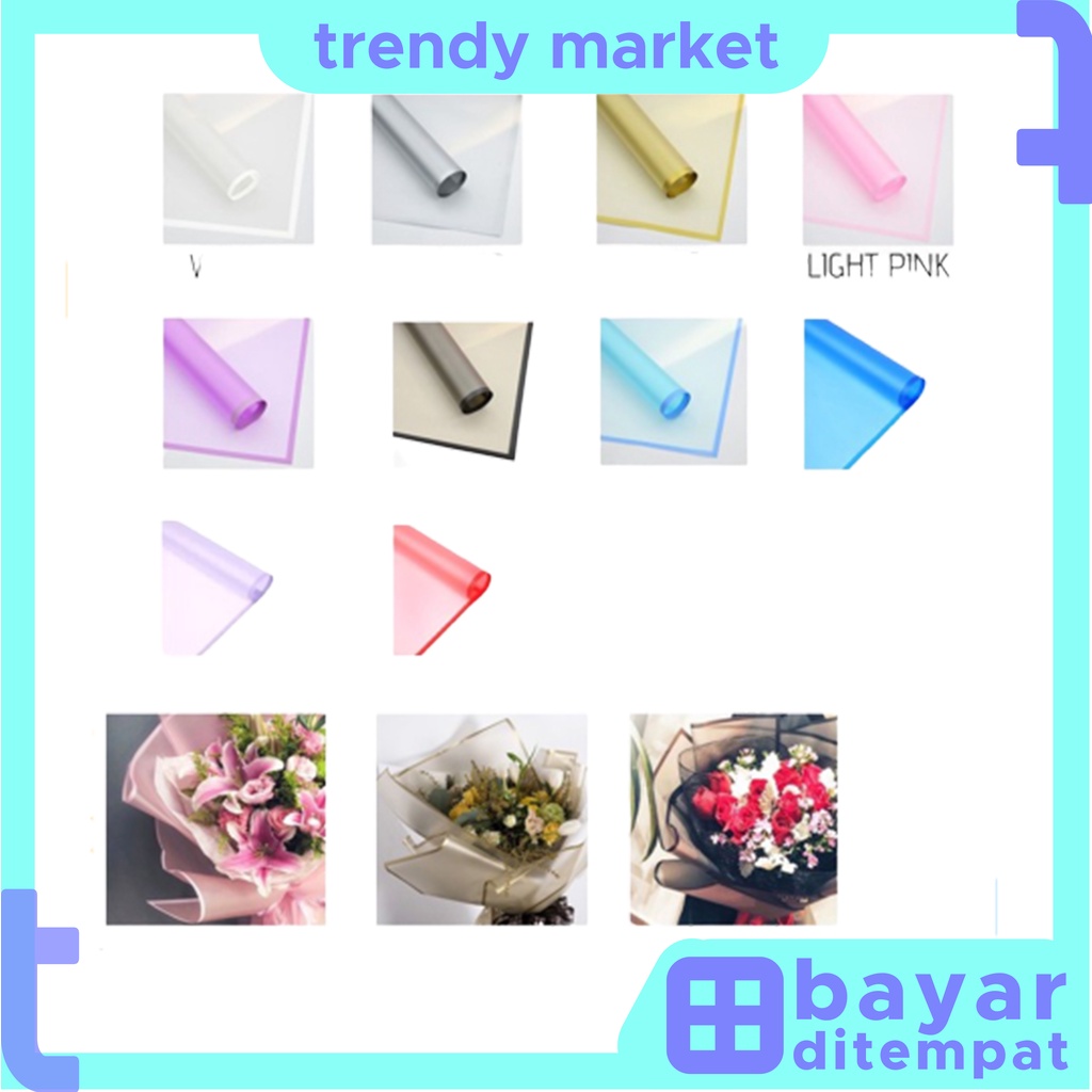 

Kertas Buket Bunga List Gold Line Emas Flower Wrapping Paper Cellophane Florist Goldline Lembaran KB05 / KB09 / KB10