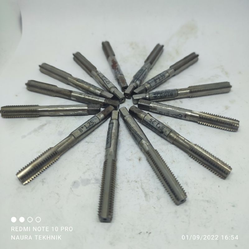 Hand Tap M8×1, 25 TANOI JAPAN Tap M8 Hand Tap M8 Tap bekas