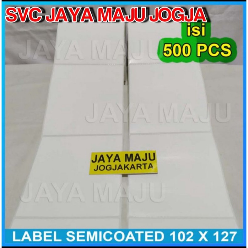 

102 X 127 - 1 LINE SEMICOATED - FACE OUT - ISI 250 / 500 PCS || CORE 1" || LABEL BARCODE - PORPORASI - PAKAI RIBBON || ARGOX - CITIZEN - GODEX - HONEYWELL - HPRT - IWARE - POSTEK - SATO - TOSHIBA - TSC - WINCODE - ZEBRA - LABEL JNE POS INDONESIA