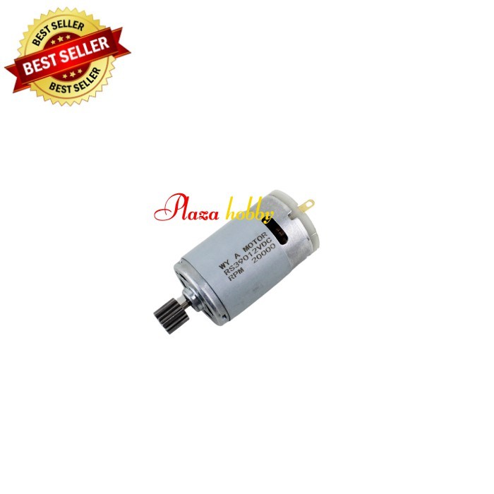 dinamo gearbox mobil aki 12V RS390 20.000rpm 12T dinamo girbok