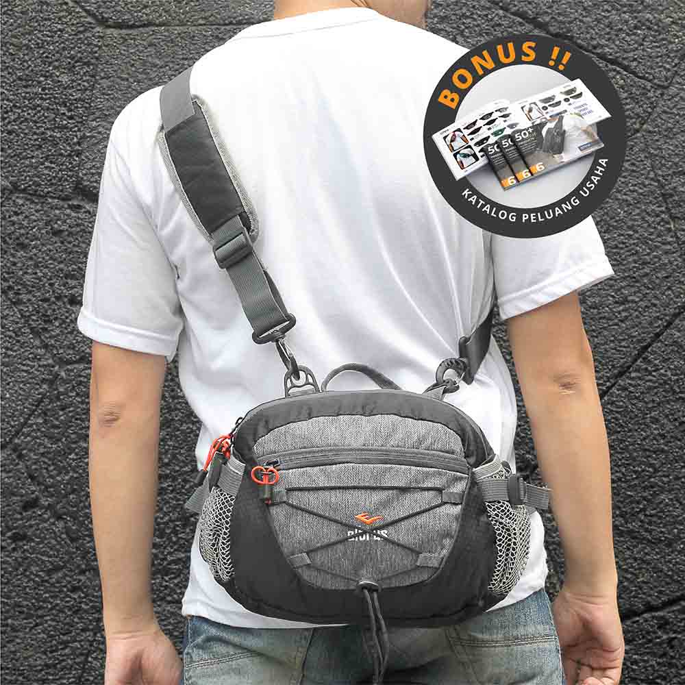 Tas Waist Bag Pria Salempang Distro Keren Pria Terbaru Premium 490