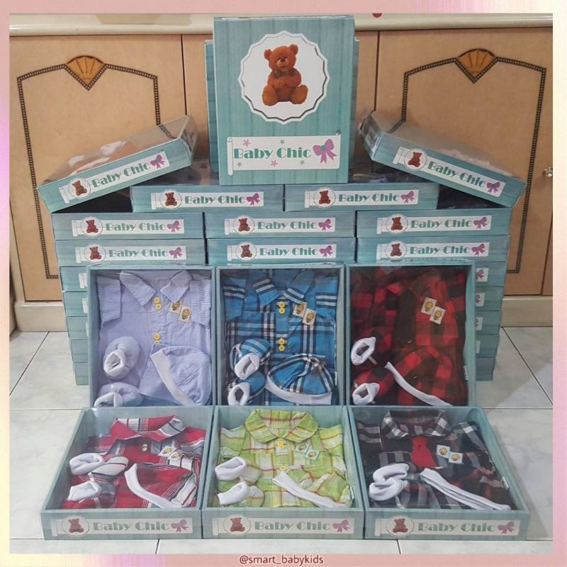 BABY CHIC - BAJU BABY FASHION GIFTSET (MOTIF BOY)