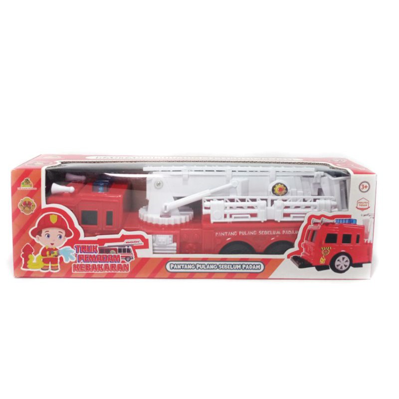 Mainan Mobil Crane Damkar Pemadam Kebakaran