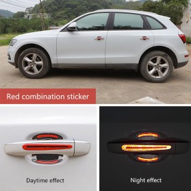 STIKER GAGANG 3D Sticker Reflector Carbon Car Handle Door Stiker Pelindung Gagang Pintu Mobil