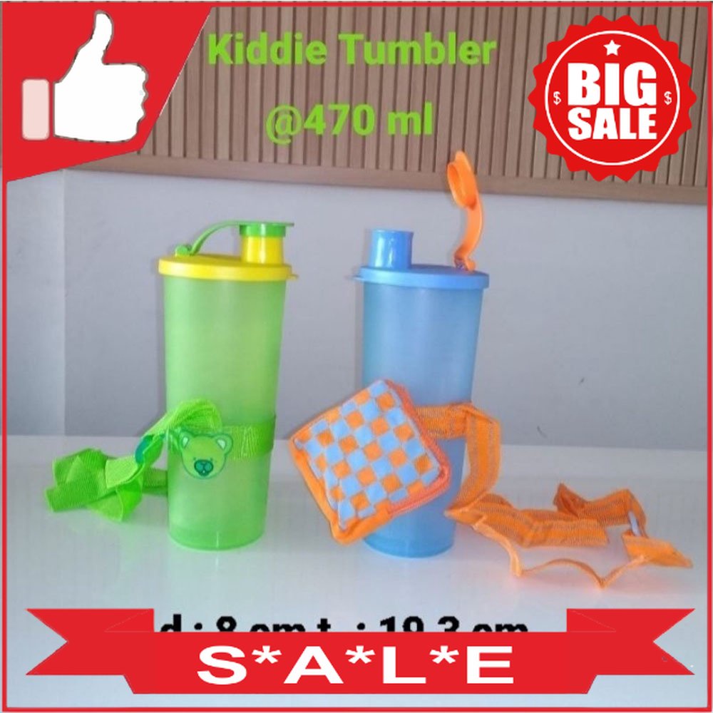 Tupperware Kiddie Tumbler Biru Tupperware Original Tali Oren