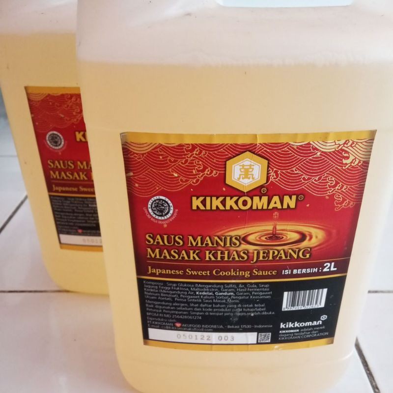 

Kikkoman Mirin 2L - Cuka Sushi Bumbu Sushi Jepang (HALAL)