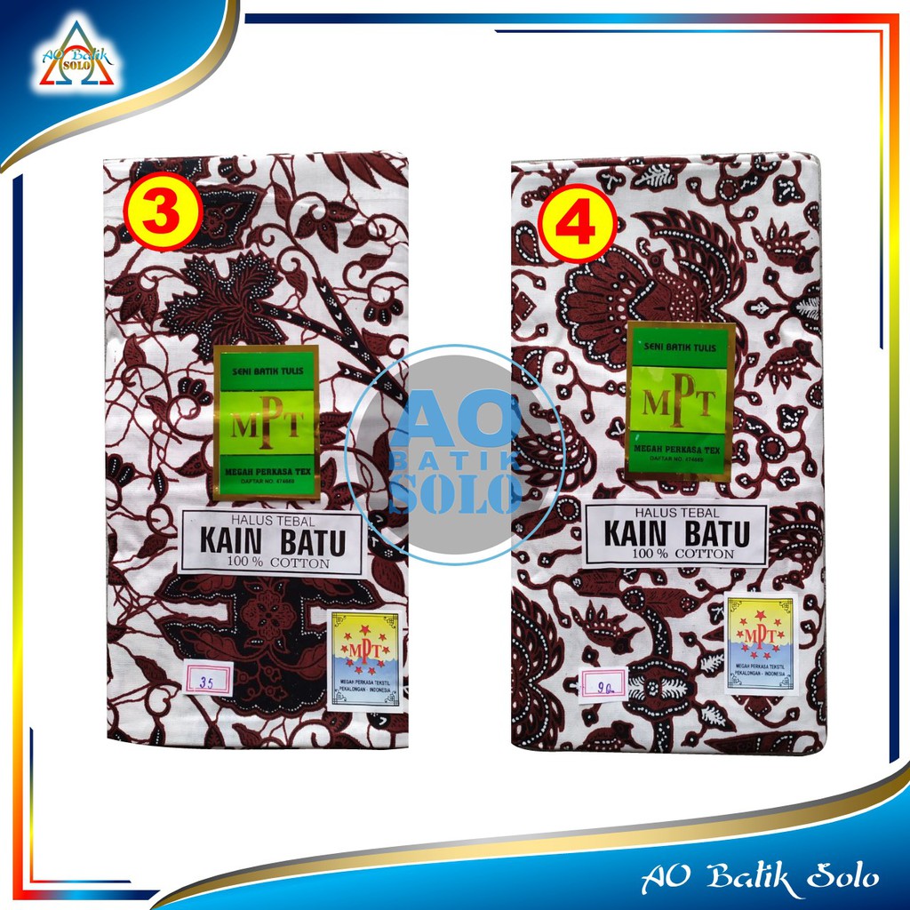 Kain Jarik Batik MPT Putih || Bisa Pilih Moitf || Khas Solo - Jogja / Jarik Batik