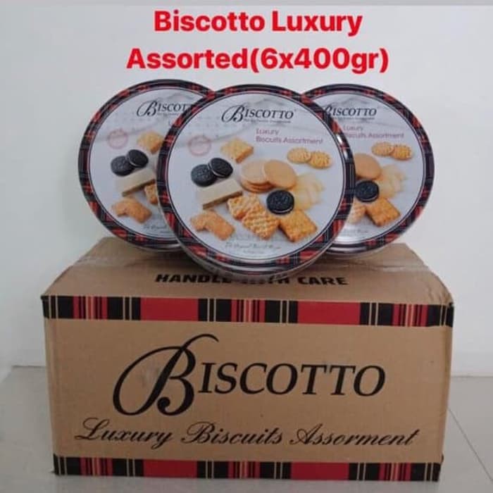 

Biscotto assortment luxury (produk baru, snack biskuit lebaran murah)