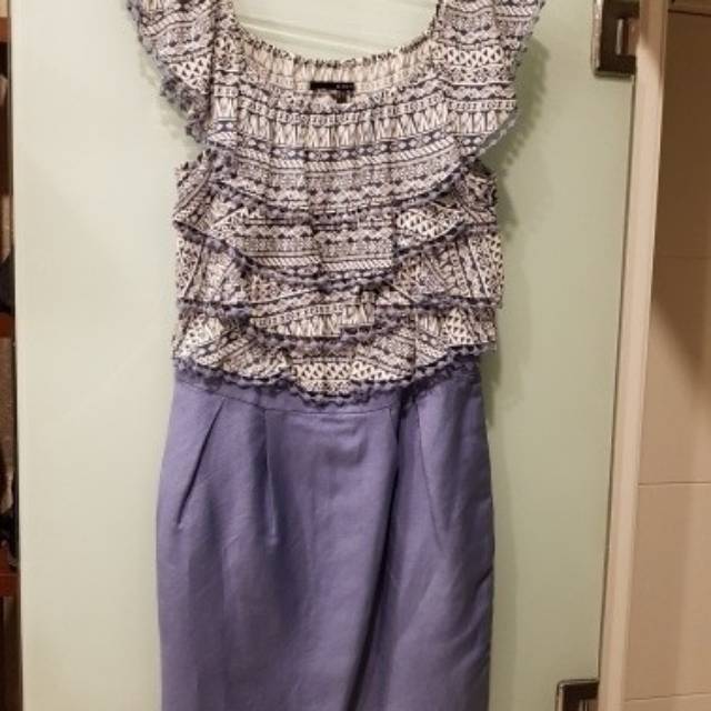 New Dress Terusan Biru Merk Lily - Sogo ukuran L