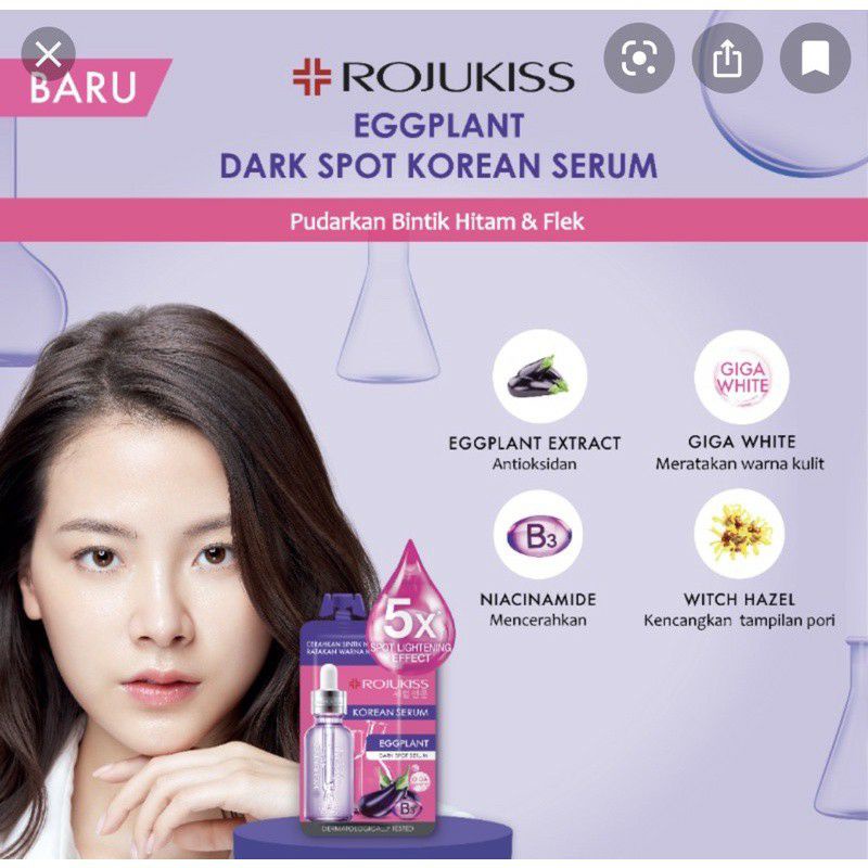 Rojukiss Premium 5x Serum Mask 25ml / Korean Serum 8ml - Sheet Mask &amp; Serum Wajah Made in Korea BPOM