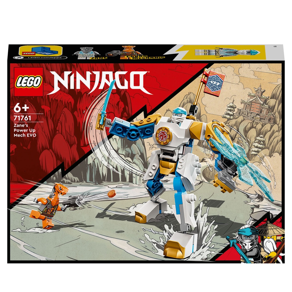 LEGO Ninjago - 71761 Zane’s Power Up Mech EVO Set Building Kid Toy Ninja City Zane Robot Samurai Mov