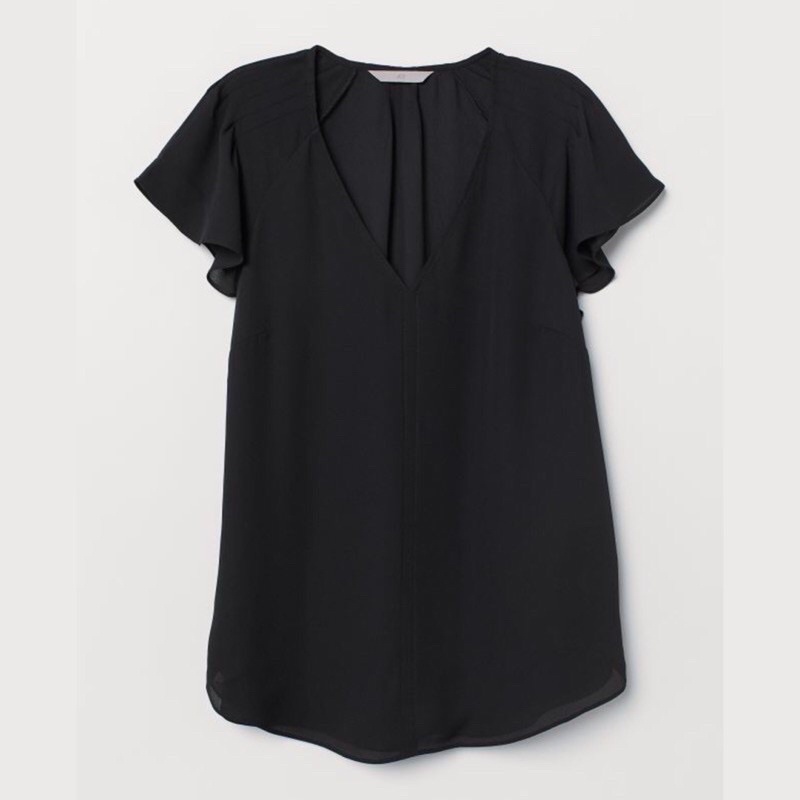H&M flutter blouse
