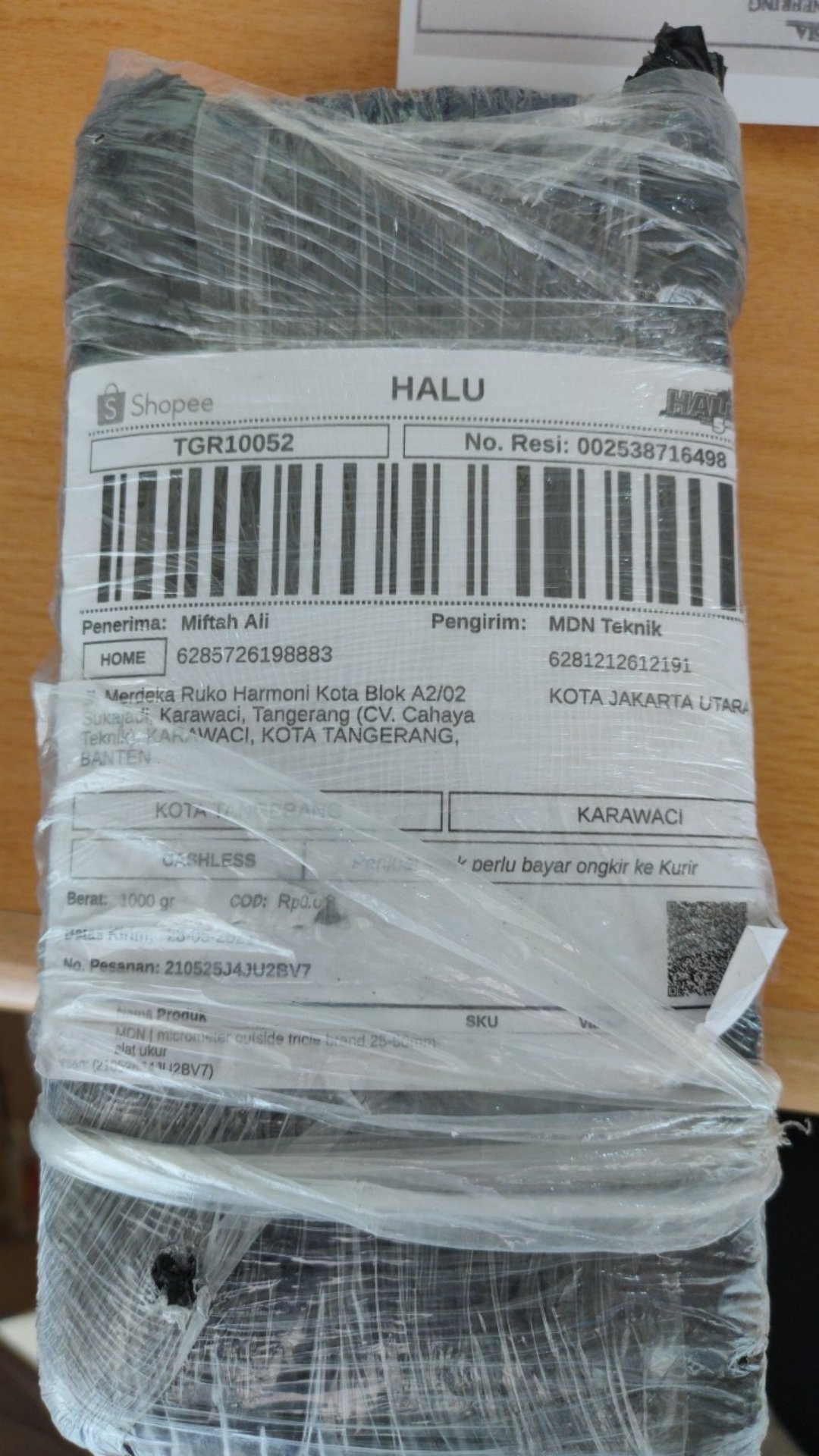 Mdn | Micrometer Outside Tricle Brand 25-50mm-alat Ukur