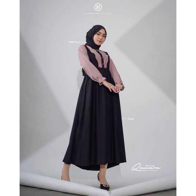 QAMARA MIDI DRESS - NADHERA LUXURY