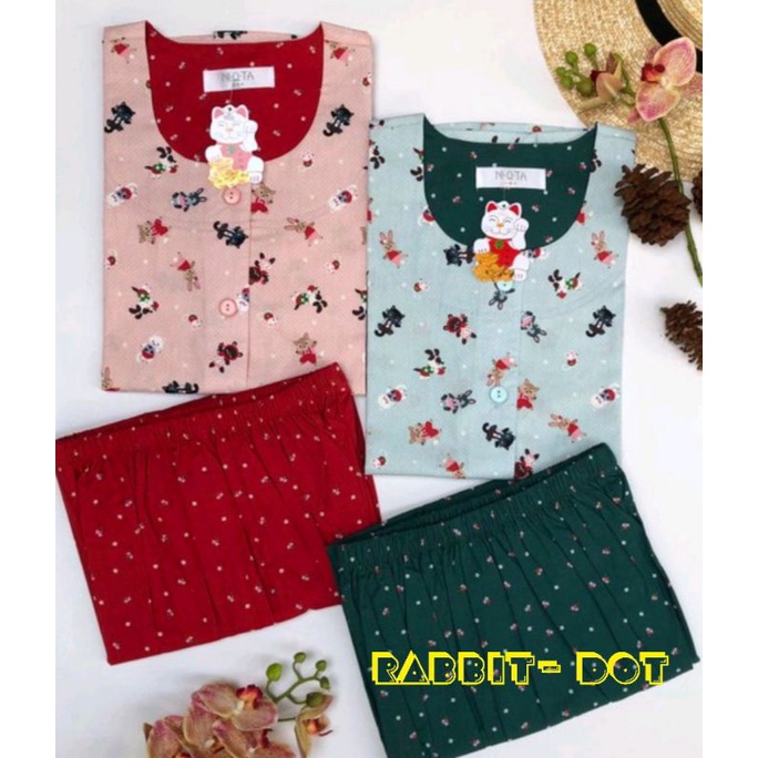 Piyama Niqta Rabbit Dot dewasa & anak