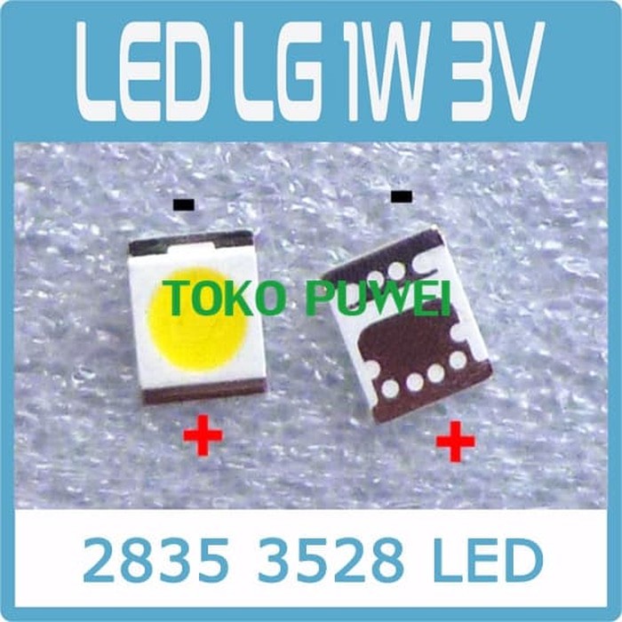 Promo W 3V LG LED TV Backlight SMD Cold white Keren putih sejuk Murah