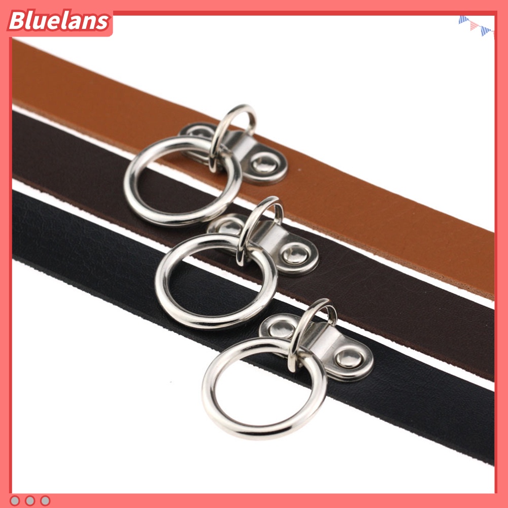 Bluelans Harajuku Punk Rivet Love Heart Lock Faux Leather Collar Choker Necklace Jewelry