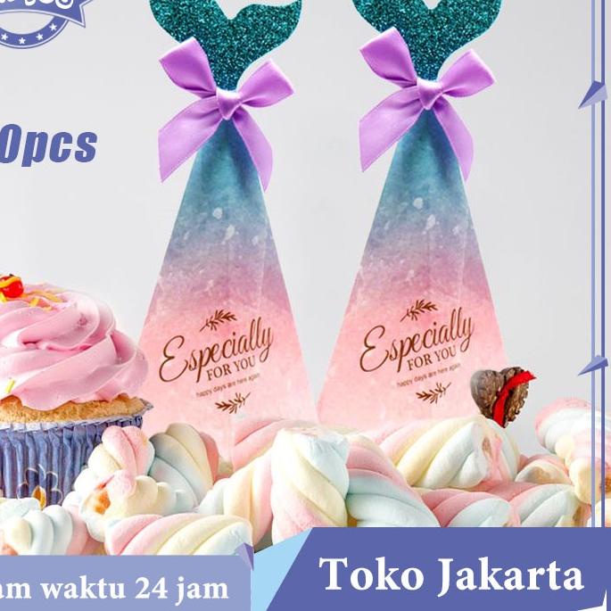 

TERBAIK 10pcs Mermaid Camilan Kotak Candy Box Duyung Kotak Goodie Bag Kotak Hampers Mermaid Party Boxes++