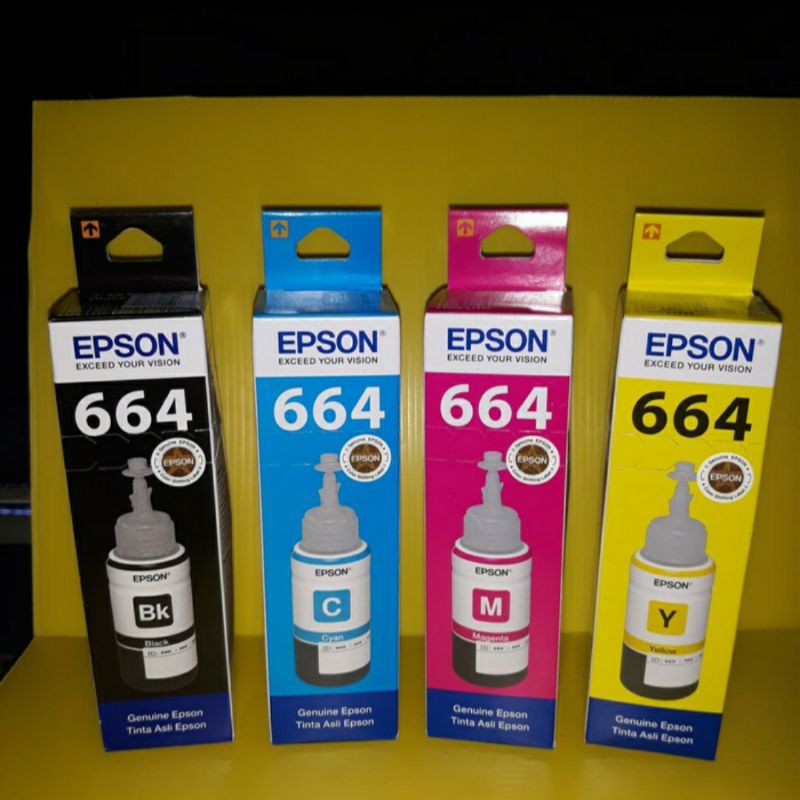 Tinta Epson 664 / Epson Ink 664 ( BLACK / CYAN / MAGENTA / YELLOW )