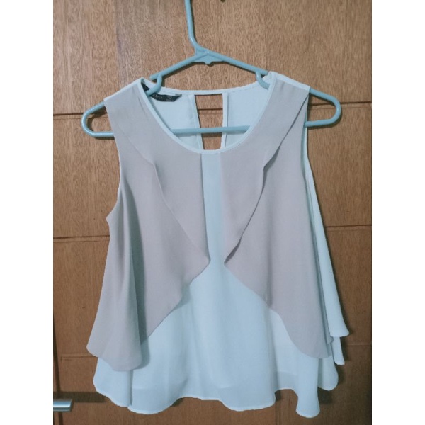Zara crop blouse preloved