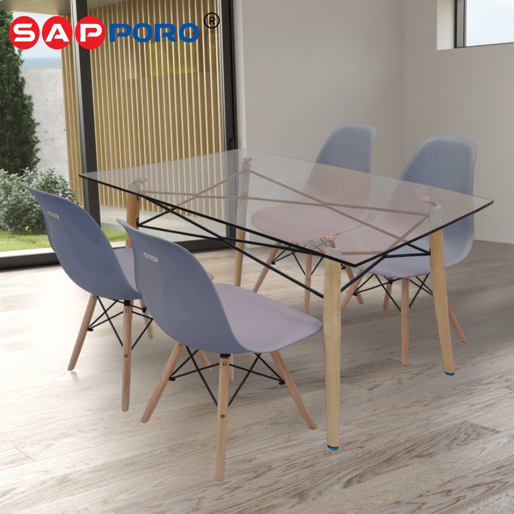 SAPPORO COLAC - Set Meja Makan Kaca | Dining Set