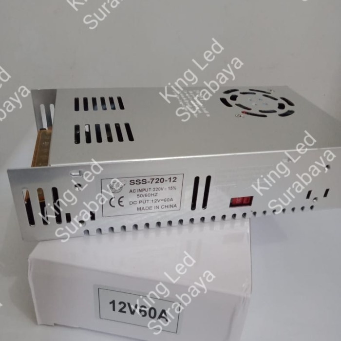 Adaptor 12V 60A Body Kecil Power Supply Switching LED 60 Ampere 12 VDC