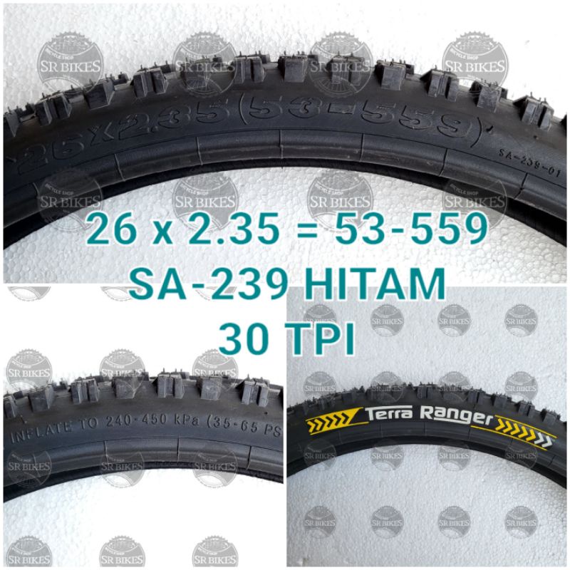 Ban Luar 26 x 2.35 Sepeda MTB Downhill. 30 TPI. DELIUM by DELI TIRE