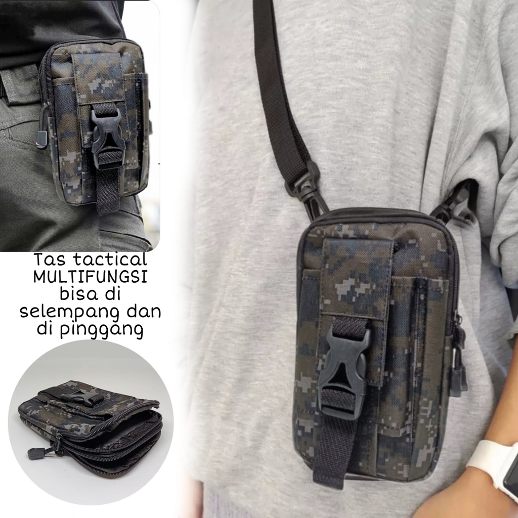 tas tactical pria terbaru - tas selempang pria multifungsi bisa di pakai di pinggang