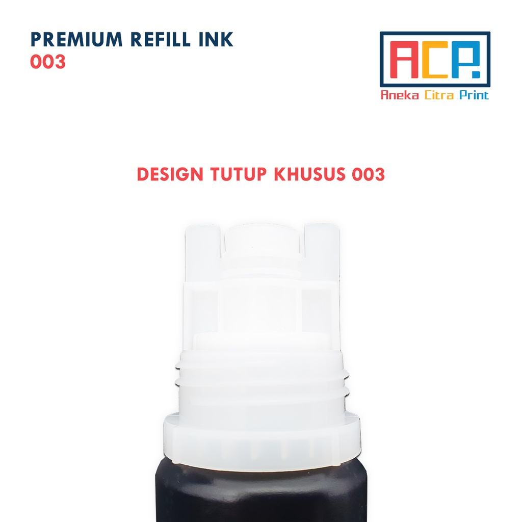 ACP Premium Refill Ink 003 SET - Tinta Dye Epson L1110 L3110 L3116 L3150 L5190 - Black 140 ML