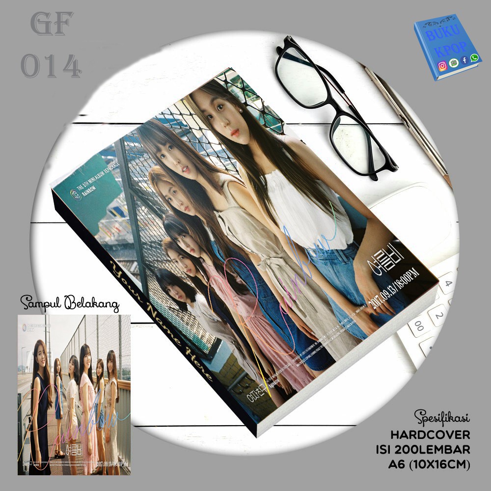 

BUKU TULIS KPOP / NOTEBOOK GFRIEND RAINBOW Versi 2
