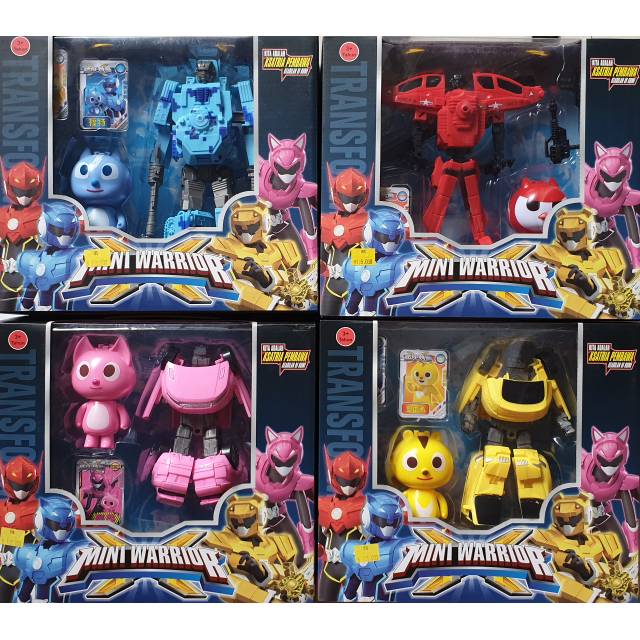  Robot  MINI  FORCE  X Mini  warrior jumbo bisa berubah jadi 