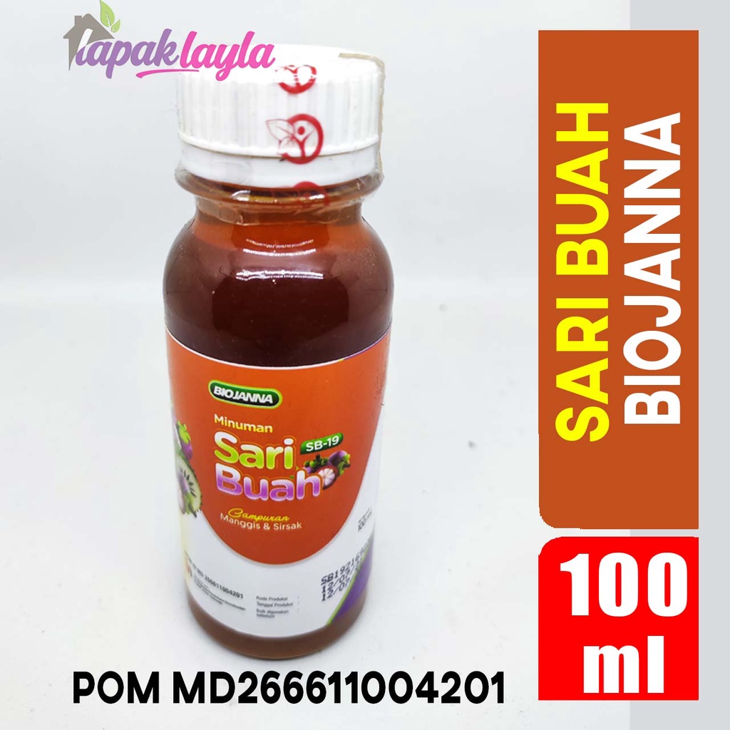 Sari Buah SB19 Probiotik Biojanna - Extrak Manggis Dan Sirsak