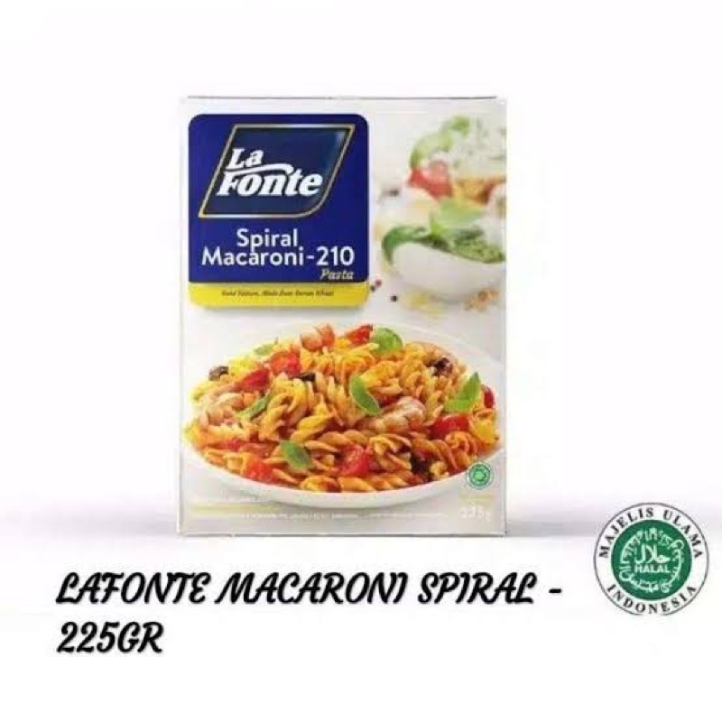 

La Fonte Spiral Macaroni 210 225gr