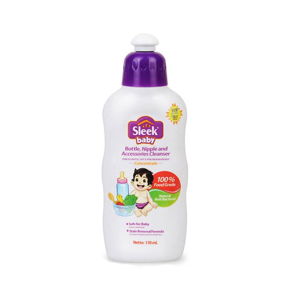 Sleek Baby Nipple Cleanser Botol - Kabakids Store