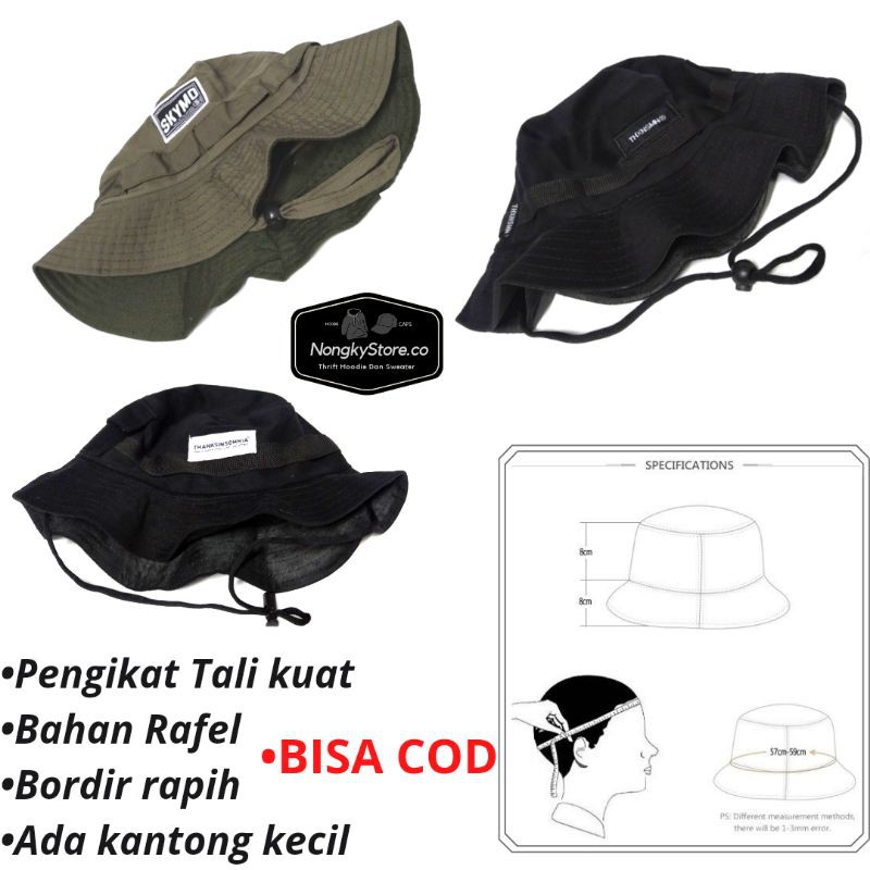 TOPI Bucket Pria RIMBA HAT BRANDED DISTRO TOPI MANCING FISHER MAN Topi Gunung