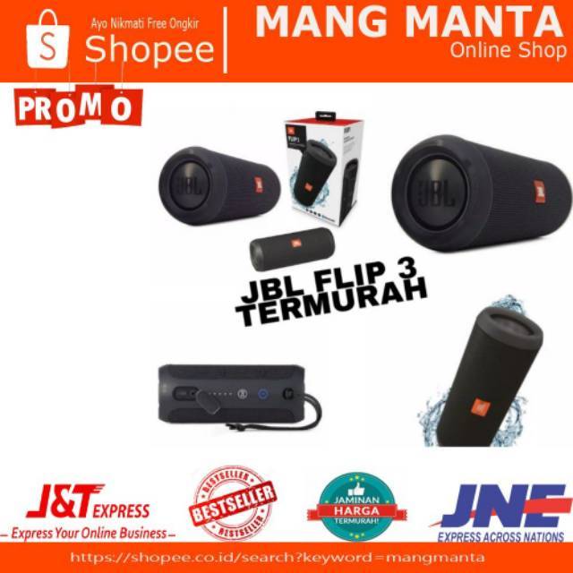 SPEAKER ANTI AIR JBL Portable Wireless Speaker FLIP 3
With Port Usb , Tft Card Micro Sd , Port Aux