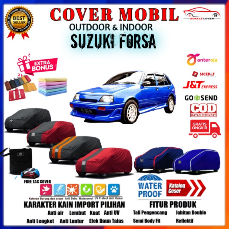 Cover Mobil Suzuki Sedan Forsa / Sarung Mobil Suzuki Forsa / Slimut Mantel Penutup Pelindung Outdoor