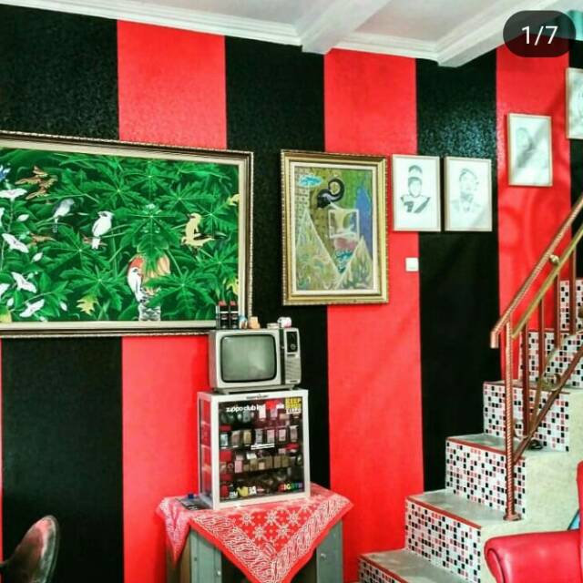 Wallpaper dinding murah banget motif timbul/wallpaper 3d murah/wallpaper keren