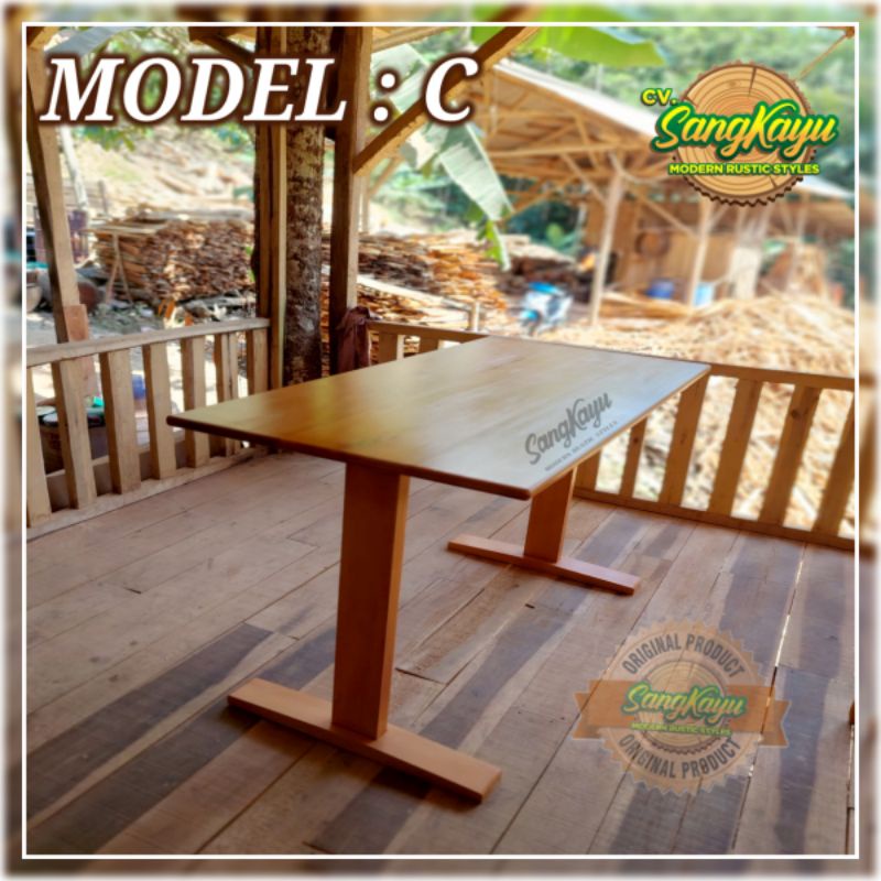 Meja kerja 150x60x75 cm Meja kayu minimalis/Meja gaming/ Meja kosmetik~Model C