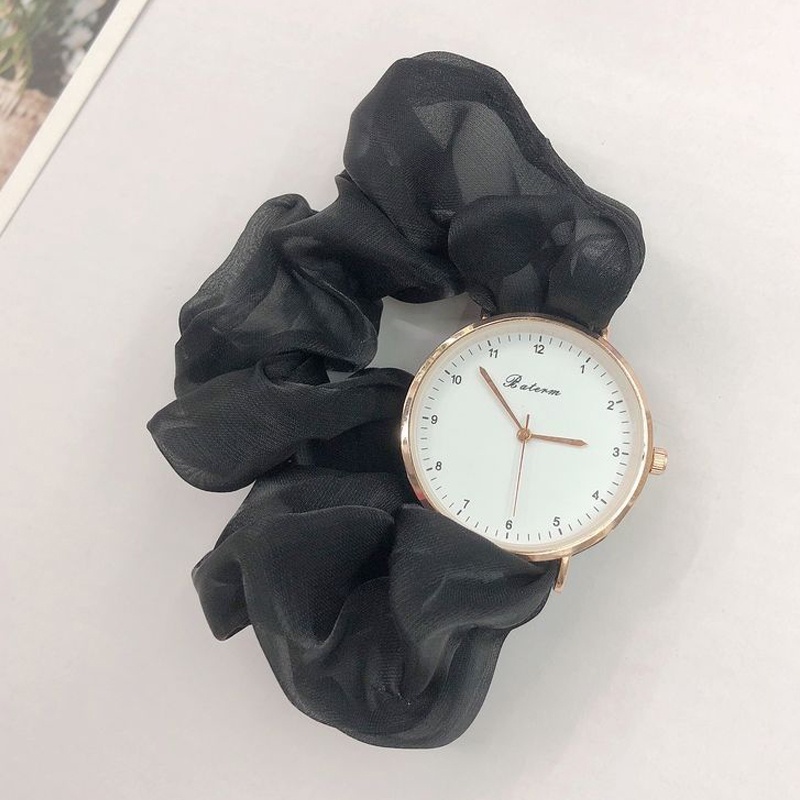 HARGA TERBAIK✅ Jam Tangan Wanita New Model Ikat Rambut Unik Terbaru Fashion Wanita Impor Scrunchie Jam Tangan Wanita Korea Pita Aloi Elastis Aksesoris Arloji Women Watches Cewek Kekinian Bunga Daisy -JW2